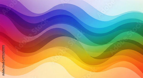Colorful abstract background with wavy shapes, creating a vibrant and dynamic design, perfect for modern and eyecatching visuals