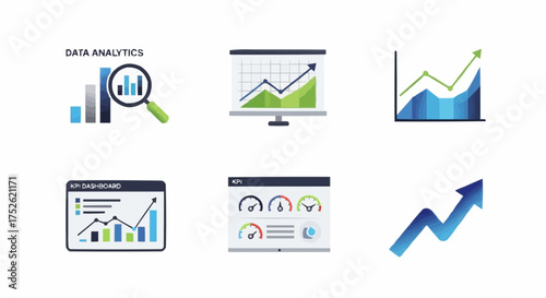 Data Analytics and Business Growth Visual Representations of Progress