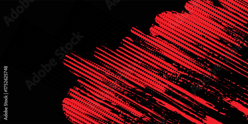 Grunge texture effect background. Distressed rough dark abstract textured. Black isolated on red. Graphic design element vintage style decoration concept grunge vector red black modern