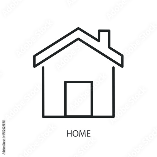 Home thin line vector icons.