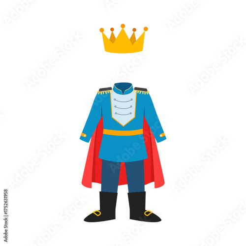 Prince royal outfit costume for masquerade and carnival party clothes clothing fashion