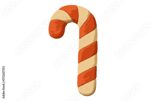 Christmas tree on car roof in naive childish style, clay plasticine Christmas element, festive decoration, winter holiday cartoon vector isolated on transparent background