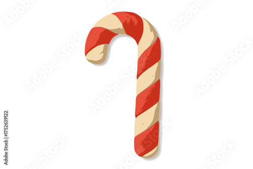 Two Christmas Bells with Bow, Clay Style Cartoon Illustration, Naive Childish Plasticine Toy Design, Isolated Vector with Transparent Background for Holiday Decoration