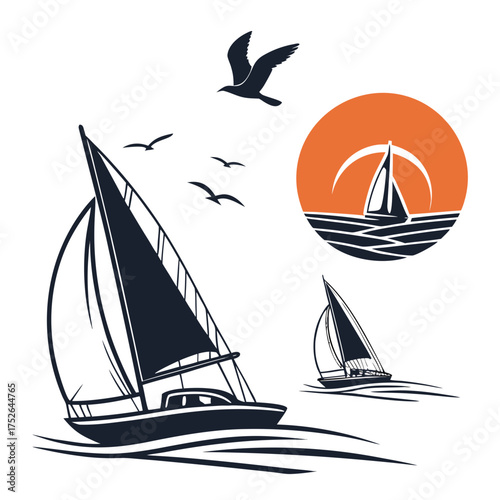 sailing boat on the sea