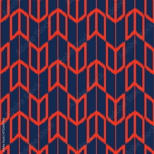 Japanese Arrow Stipe Vector Seamless Pattern