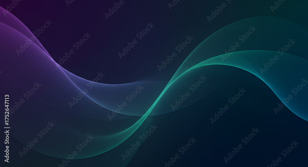 Fototapeta premium Abstract Color Waves: Vibrant Neon Gradient Background