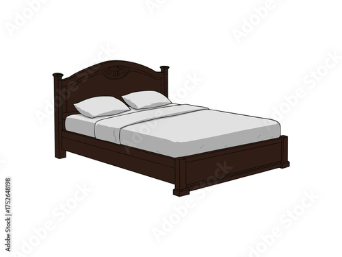 bed in a hotel room