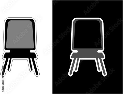 chair illustration black and white