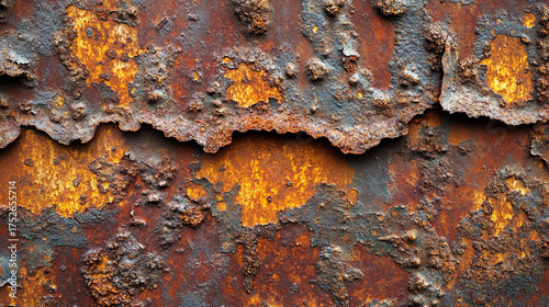 Rugged burnt metal surface featuring rust, grunge, and decay. Deep tones symbolize time, weathering, transformation, and the resilience of industrial materials.