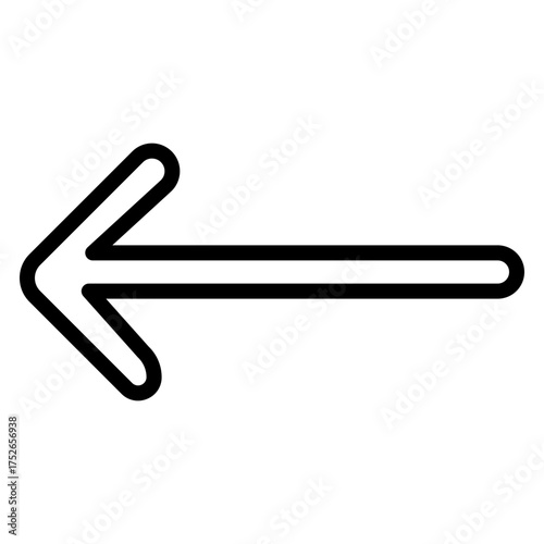 Arrowhead Vector Line Icon Design