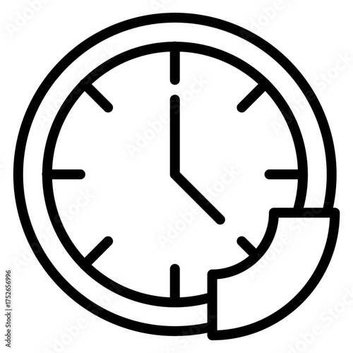 Time Period Layers Vector Line Icon Design