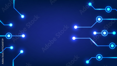 Digital technology circuit background. Data system network concept. Design for futuristic circuit board.