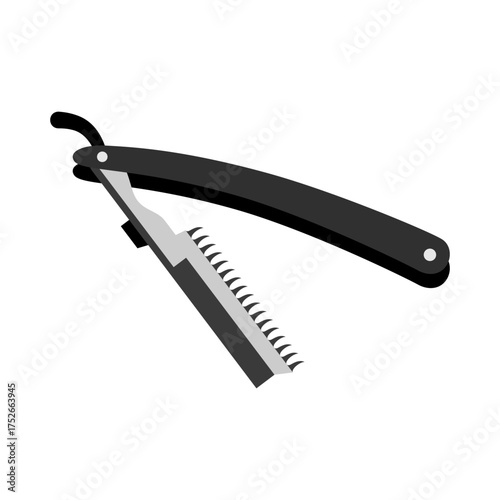 foldable shaver barber tool cartoon element