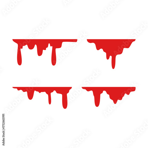 set of blood splatter element