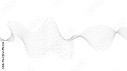Abstract wave digital element for certificate design. Vector illustration. Wave with lines created using blend tool.
