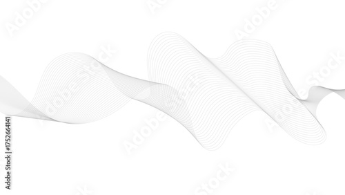 Abstract wave digital element for certificate design. Vector illustration. Wave with lines created using blend tool.
