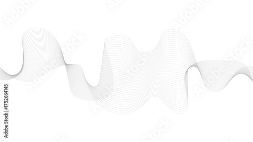 Abstract wave digital element for certificate design. Vector illustration. Wave with lines created using blend tool.
