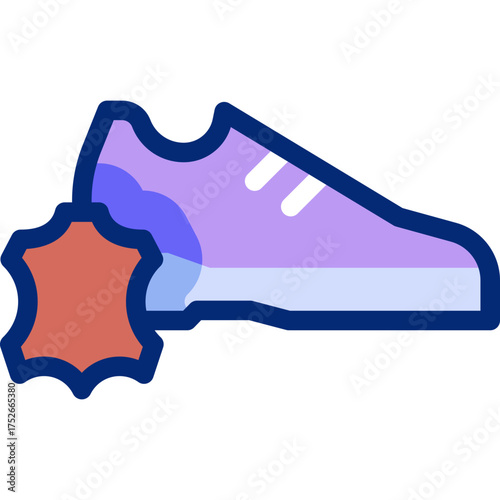 Shoe Shop flat icons set with editable stroke, featuring sneakers, heels, boots, sandals, shopping bag, price tag, cash register, storefront, display, fashion footwear illustration