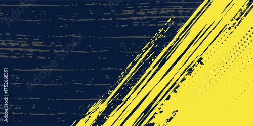 Sports yellow background design with abstract modern template. Vector illustration of sport players in different activities. eps 10.