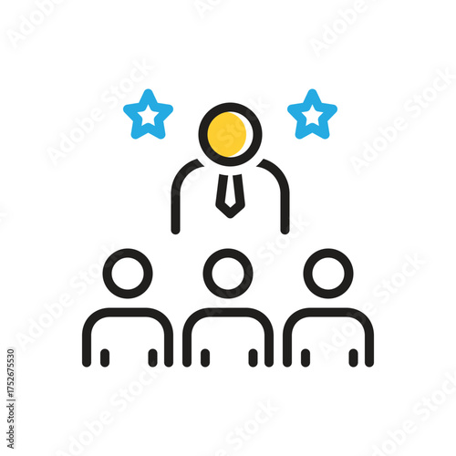 Multi color icon for dominant