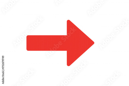 Red arrow icon pointing right on transparent background, symbolizing direction, forward movement, and next step Free Download Red arrow icon pointing right on transparent background, symbolizing direction, forward movement, and next step - GFXLoad