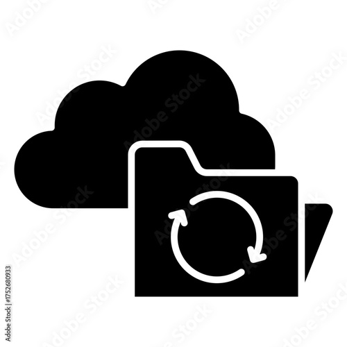 Data Recovery Glyph Icon