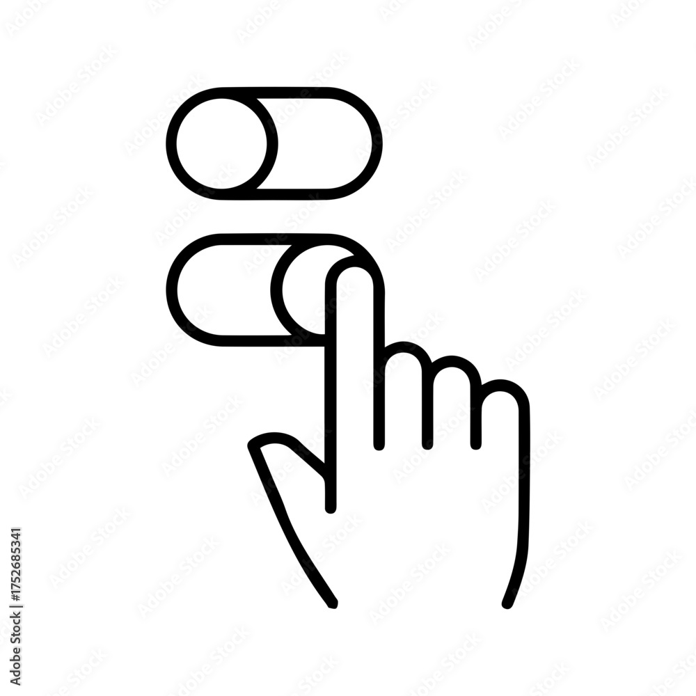 Obraz premium Toggle switch icon