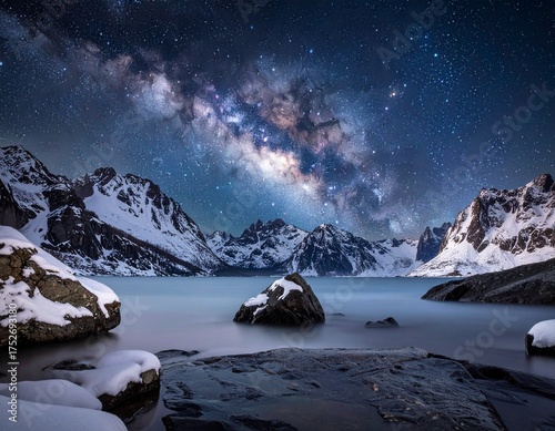 snow covered mountains