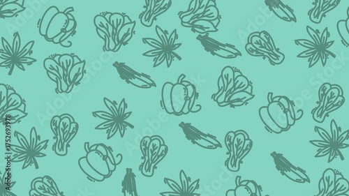 Fresh colorful vegetables for healthy eating, including pumpkins, lettuce, and leaves. Perfect for food and nutrition themed designs and websites.