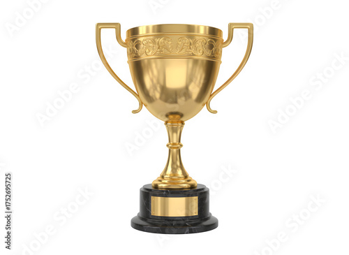 3D Design, Gold Trophy Champion Icon