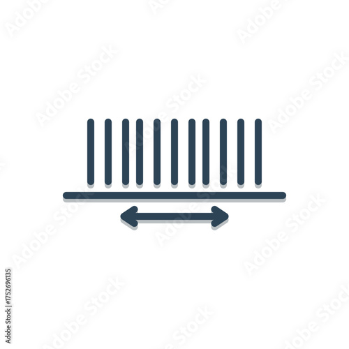 Color illustration icon for linear