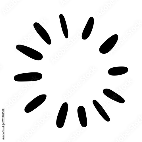 Simple Black Loading Spinner Icon