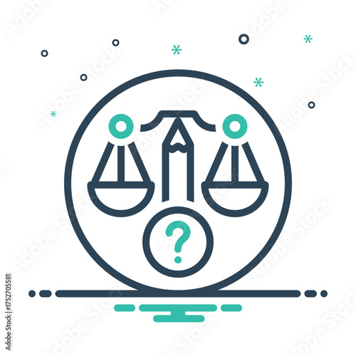 Mix icon for ethical dilemma