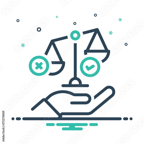 Mix icon for responsible choices