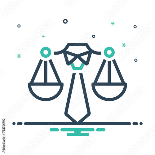 Mix icon for business ethics