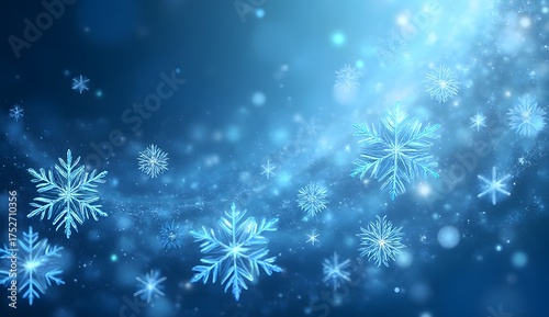 Seamless Snowflake Pattern – Abstract Winter Background