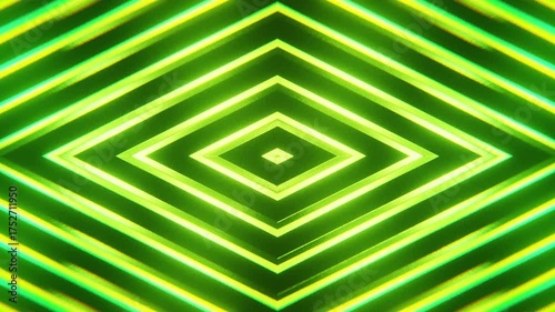 Abstract Neon Rhombus Seamless Loop Technology Background