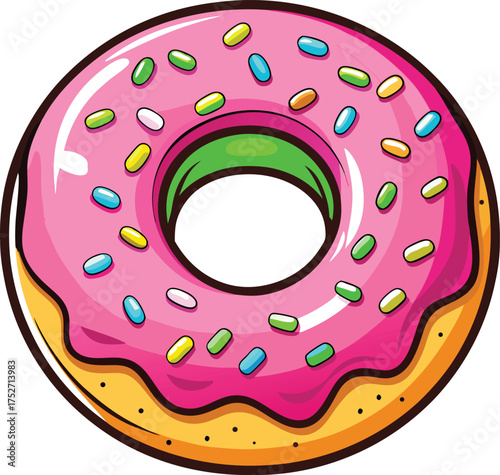 donut isolated on white