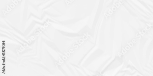 Creased abstract white document antique canvas old paper crumple texture wrinkle parchment empty letter texture.	