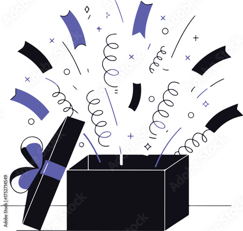 celebration gift icon vector