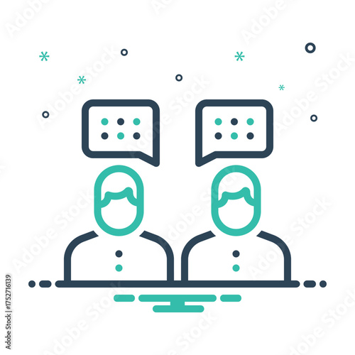 Mix icon for teenage talk