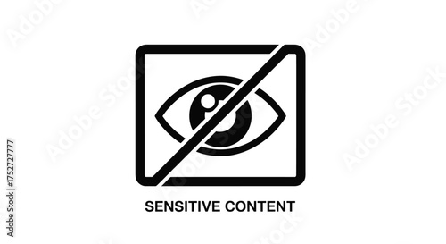 An icon symbolizing the presence of sensitive content that is not meant for public viewing.