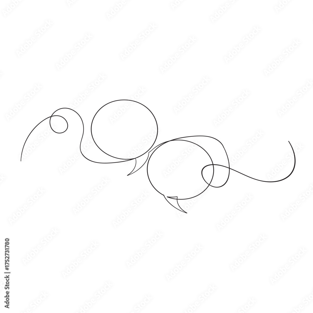 Φωτογραφία Circle frame continuous one line drawing