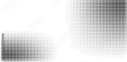 Abstract vector halftone tilted background with grainy stripes. Dotted texture and trendy halftone tonal gradation effect.
