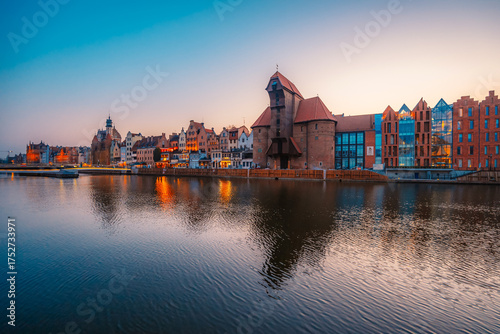 Photos Gdansk with Motlawa river in Poland