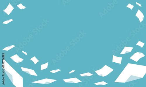 lots of paper（top and bottom）