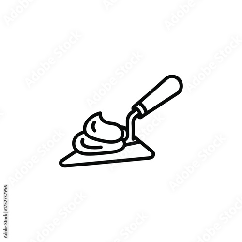 Tiny illustration of a kitchen cupboard door hinge with a slightly open angle