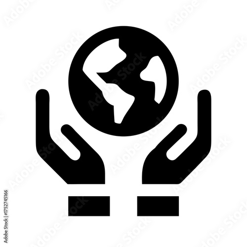 Hands holding earth, a symbol of care and environment