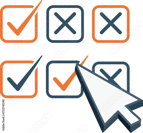 check mark mail icon vector illustration