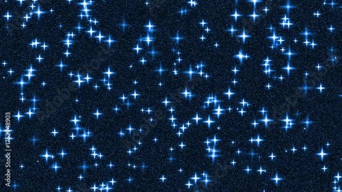 Abstract Magical Glitter Sparkle Stars Shimmering Party Background 